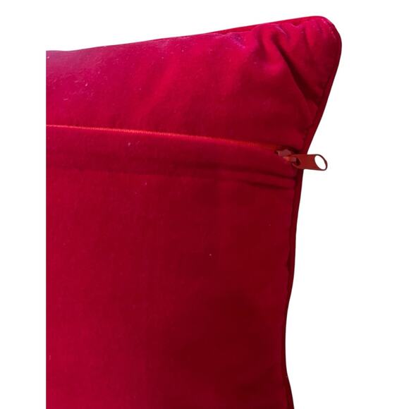 13" NEEDLEPOINT SANTA CLAUS Old Fashion CHRISTMAS THROW PILLOW CUSHION - Picture 5 of 5